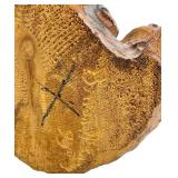 Brion 1999 Hand-Carved Wooden Bear Sculpture, 8.5 Inches Tall