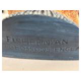 Bossons Chalkware Wall Masks - Fisherman and 14 Bumble 1969 Set