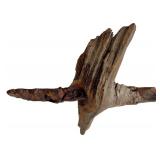 Hand Carved Wooden Cross with Old Man Face by Kelly 1989, 12" x 16"