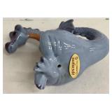 Peachstone California Blue Ceramic Dragon Figurine 4 Inches