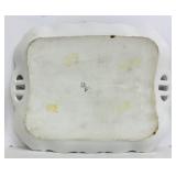 Decorative China Tray and Footed Dish with Rose Motif