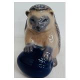 Porcelain Porcupine Figurine Limited Edition 1995, 3 Inches Tall