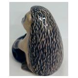 Porcelain Porcupine Figurine Limited Edition 1995, 3 Inches Tall