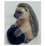 Porcelain Porcupine Figurine Limited Edition 1995, 3 Inches Tall