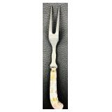 Set of 6 English Stainless Steel Cutlery with Floral Handles