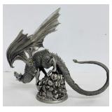 Scatha the Worm Pewter Dragon Statue by Rowcliffe, Mithril 5 Inch Figurine
