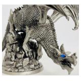 Scatha the Worm Pewter Dragon Statue by Rowcliffe, Mithril 5 Inch Figurine