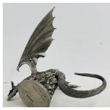 Scatha the Worm Pewter Dragon Statue by Rowcliffe, Mithril 5 Inch Figurine