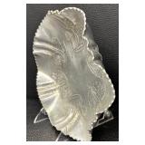 Set of 3 Vintage Embossed Pewter Serving Pieces, Largest 20.5 Inches, Craft 221