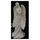 White Translucent Porcelain/Ceramic Angel Figurine 13" tall