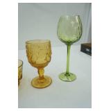 Vintage Colored Glass (4 Pieces)