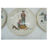 Vintage 1974 Norman Rockwell Plates "Four Seasons" & More