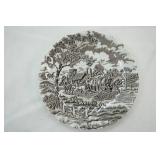 Vintage Spode Brown Transferware & Myott Ironstone Staffordshire