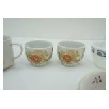 Vintage Japanese Tea Cups China, Corning Pieces, Antique Soup Ladle