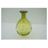 Large Empoli Style Green Glass Vase 14" tall