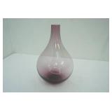 Large Purple Art Glass Vase 15" tall