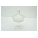 Crystal Compote w/lid Lavender Vanilla 4-Wick Scented Candle