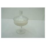 Crystal Compote w/lid Lavender Vanilla 4-Wick Scented Candle