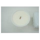 Vintage Milk Glass Compote Candles