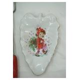 Vintage Kitchen Utensils (Ekco USA Slotted Spoon), Lefton China Hand Painted Dishw/Girl