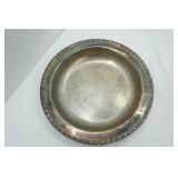 Vintage Crystal Claret Pitcher & Vintage Silver-Plated 3-leg Serving Tray