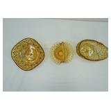 Vintage Amber Glass Pieces