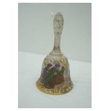 Vintage Fenton Bell Nativity Scene, Blue 2-Handled Pot, Mexican Pottery Signed Cat