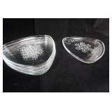 Vintage Indiana Glass "Snowflake" Snack Plates (5ct)