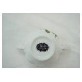 Vintage Ivory Porcelain Plate-Made in Italy, 25th Anniversary Silver-Plated Trim Plate, W.H. Tatler Soap Dish, Sugar Bowl-G&G Minneapolis-Japan