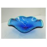 Vintage Pink Ombre Glass Chip & Dip Bowls