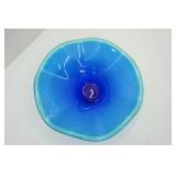 Vintage Pink Ombre Glass Chip & Dip Bowls