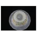 Vintage Frosted Glass Bowl