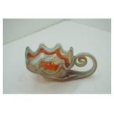Vintage Murano Glass Swan Bowl or Cornucopia Dish