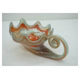 Vintage Murano Glass Swan Bowl or Cornucopia Dish