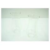 Vintage Hurricane Glass Lampshades (2ct)