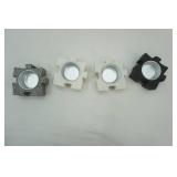 Stone Puzzle Tealight Holder Set, Stone Coaster Set, Green Glass Holders