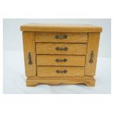 Vintage Wooden Jewelry Box