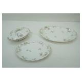 Vintage Haviland Limoges China-2 large platters 1 dish with lid