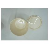 Vintage Universal Cambridge Pottery Covered Casserole Dish; Made in Portugal Translucent Glazed Terracotta Planter