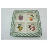 Raymond Waites Cornucopia Divided Serving Platter 15" Square