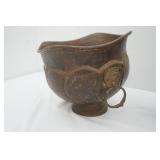 Antique Hammered Copper Jardiniere or Planters (one has Russian Empire Emblem)