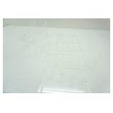 Clear Acrylic Plate Display Stand