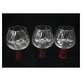 (3ct) Grand Marnier Brandy Snifter Glasses