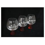 (3ct) Grand Marnier Brandy Snifter Glasses