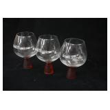 (3ct) Grand Marnier Brandy Snifter Glasses