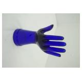 Glass Blue Hand 7.75"tall