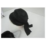 Antique/Vintage Ladies Hats (2ct) and Display Head