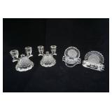 Vintage Imperial Glass Lace Edge Candle Holders (2ct); Sunflower Tea Light Votive Candle Holders (2ct)