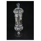 Apothecary Clear Glass Jar with Lid 16" tall