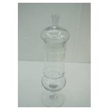 Apothecary Clear Glass Jar with Lid 16" tall